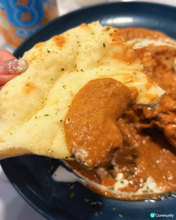 五種咖喱有辣有唔辣！大推超軟熟蒜蓉naan🤩