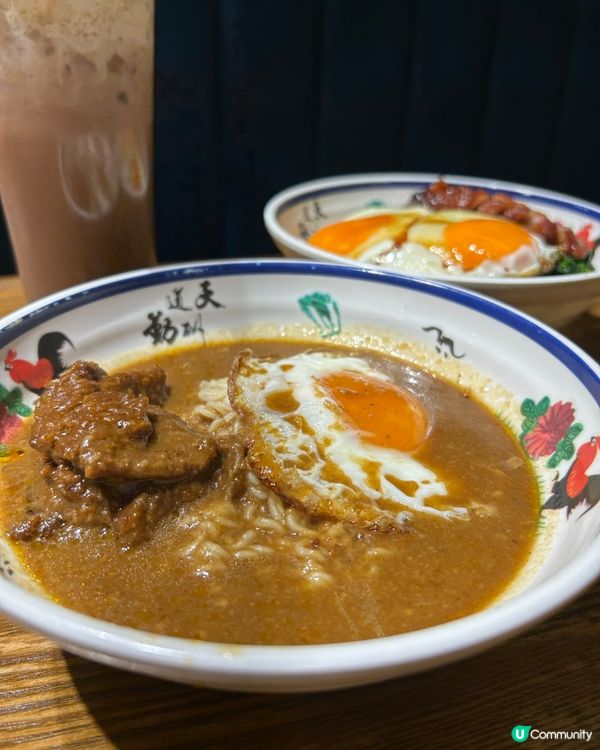 一店雙享！肥叉燒丼🤤限時沙嗲牛公仔麵放題😋