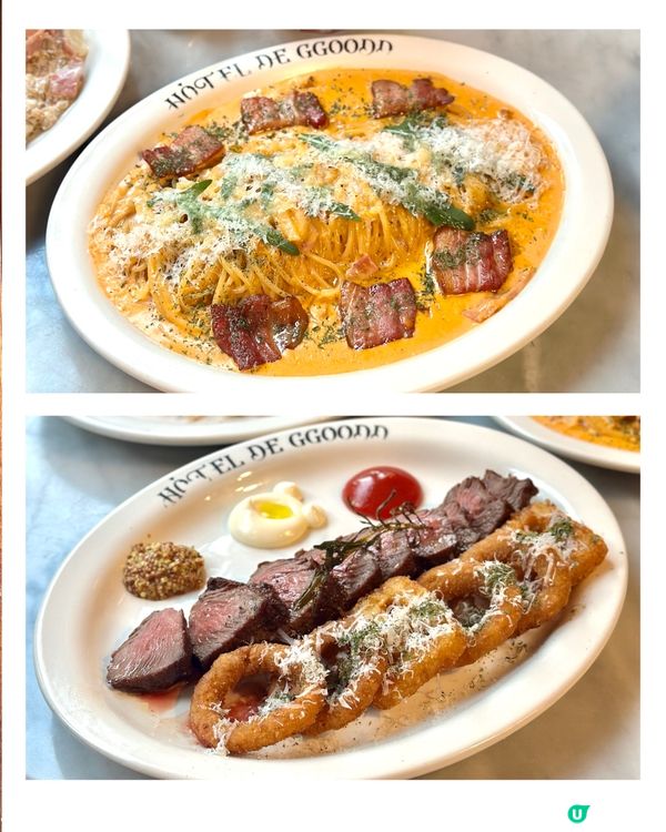 1. 弘大明星餐廳🤩！意粉牛扒超正🤤！ #韓國美食