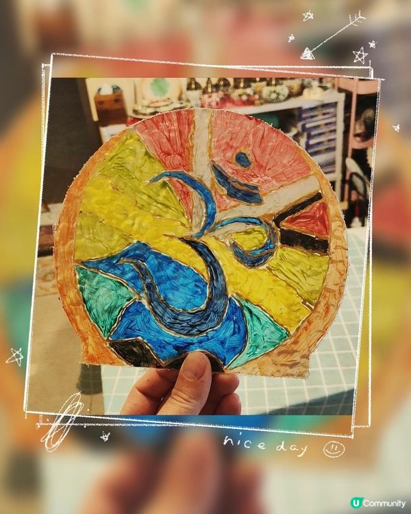 玻璃畫小夜燈+非遺課堂 | 繞線編織「曼達拉」