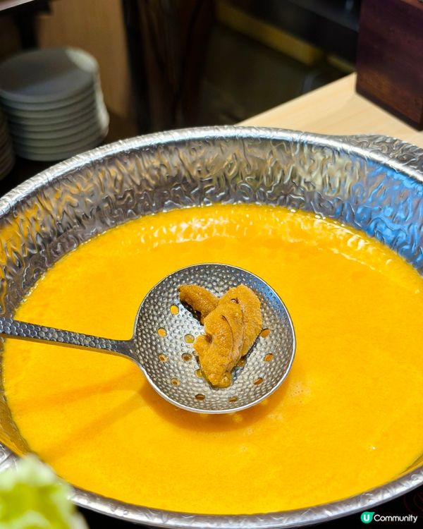 海膽湯涮涮鍋！😍