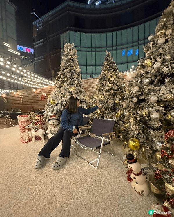 香港少有心機餐廳!!!户外飄雪+燒棉花糖+關東煮！凍冰冰既時...