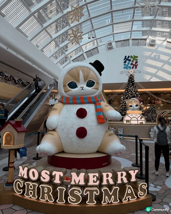 早幾日去左新港城廣場影mofusand 佈置，好有節日氣氛，...