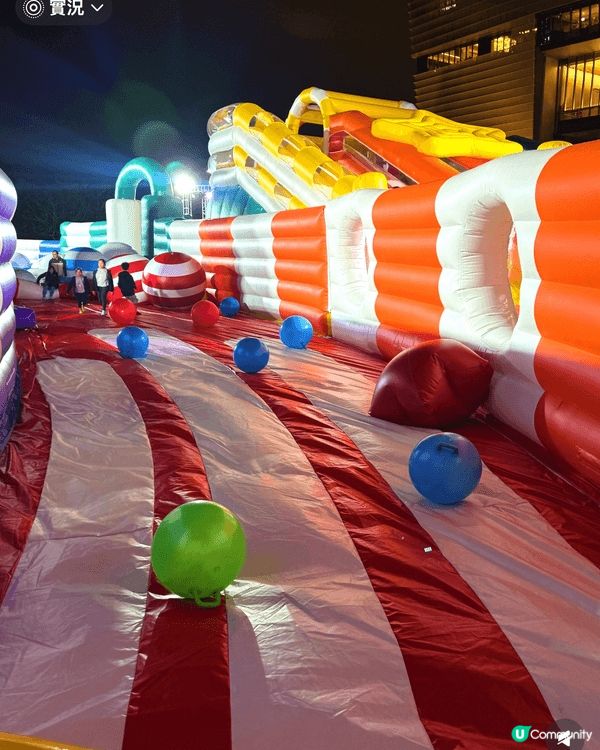 今個週末同屋企人去西九龍的MerryBallon遊樂場玩，場...