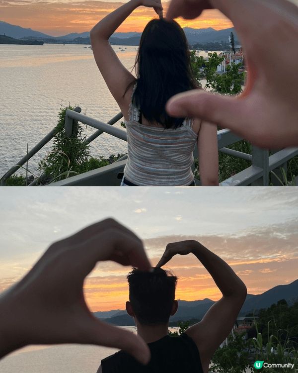 踩單車到大美督沿途欣賞美景打卡，見證日落