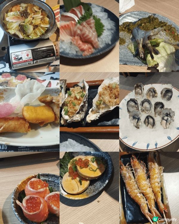 呢間啲野食超多，蠔，鹽焗蝦，日式料理，喺銅鑼灣二期瀧本日式
