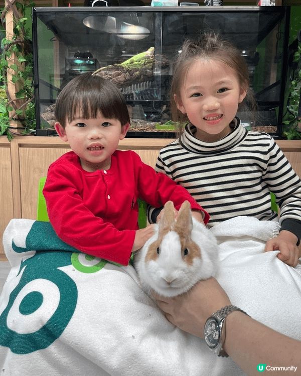 今日去咗荔枝角新開嘅min zoo玩，可以畀小朋友親身去換小...