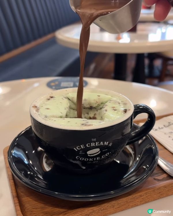 爆紅薄荷朱古力Affogato！自家製薄朱雪糕+熱朱/冰火兩重滋味