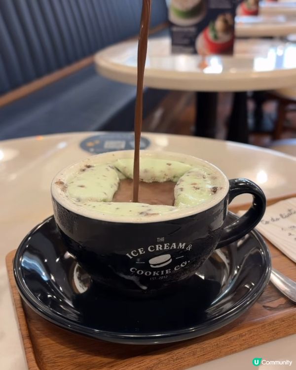 爆紅薄荷朱古力Affogato！自家製薄朱雪糕+熱朱/冰火兩重滋味