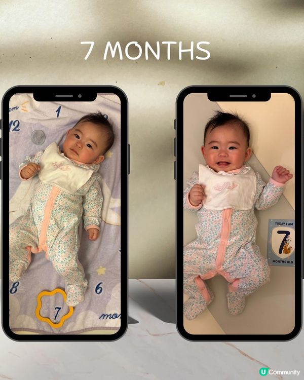 7個月大喇！媽咪要返工好唔捨得呀 🥺