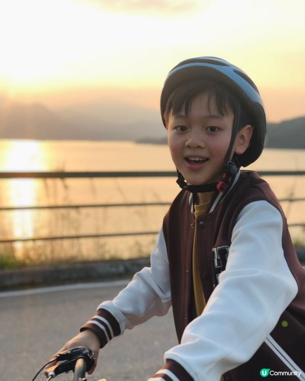 假期好去處——大美督踩單車睇日落享受家庭樂