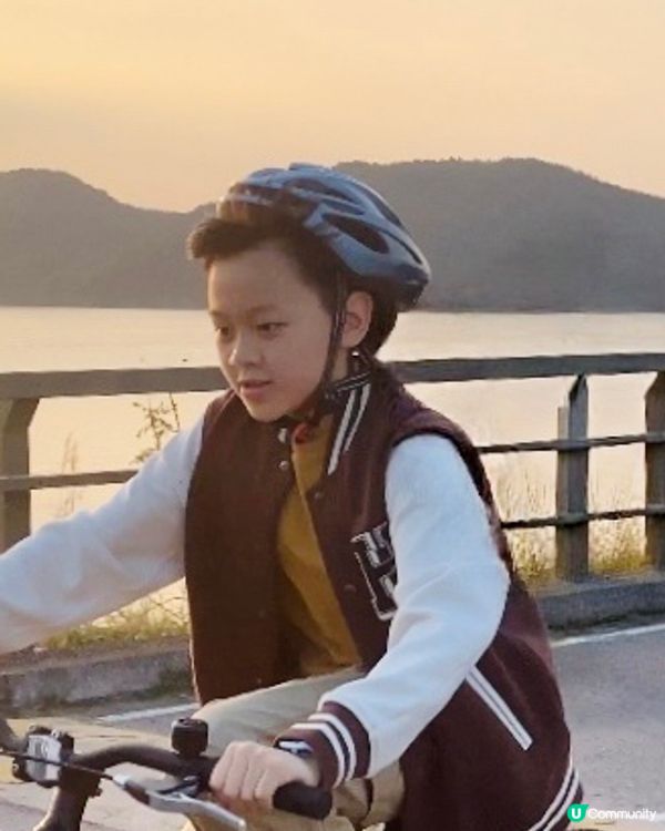 假期好去處——大美督踩單車睇日落享受家庭樂