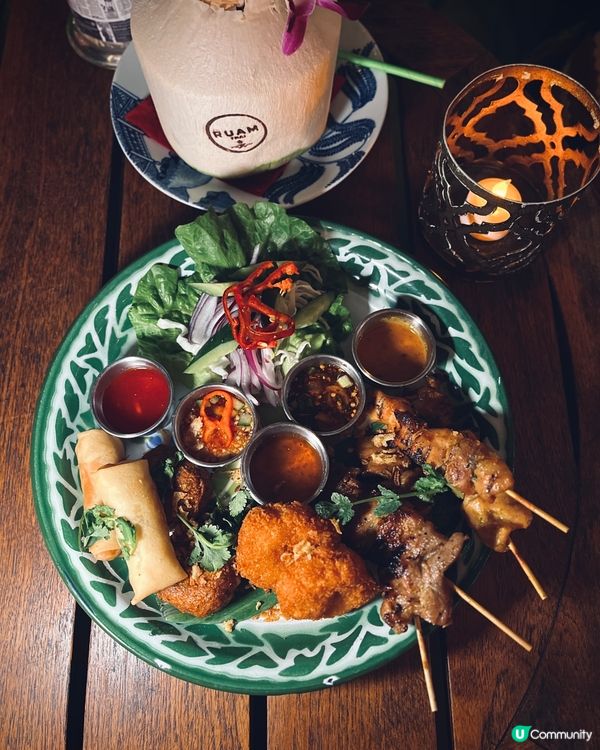 灣仔戶外度假風🌴🍹 椰林樹影泰國菜