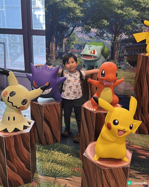 今日帶仔仔去咗D2Place到睇pokemon展覽，一去到見...