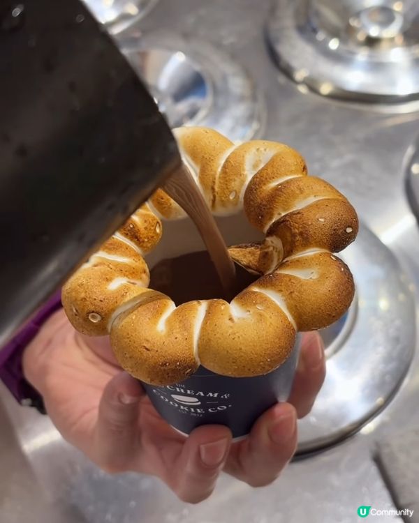 雪糕店新出超邪惡燒棉花糖Affogato！