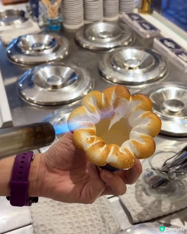 雪糕店新出超邪惡燒棉花糖Affogato！