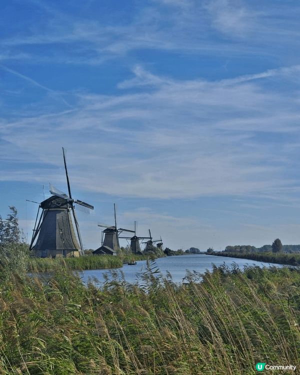 荷蘭的藍天白雲，清徹湖水，良辰美景，真係Chill寫意，令我...