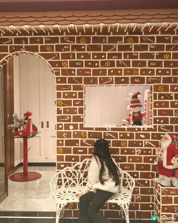 真的糖果屋，深圳朗廷酒店的甜品店有真的薑餅人屋，遠遠聞到香噴...