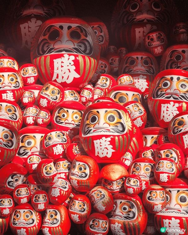 日本勝尾寺，達摩超可愛，適合打卡，顏色鮮艷，感覺特別適合新年...