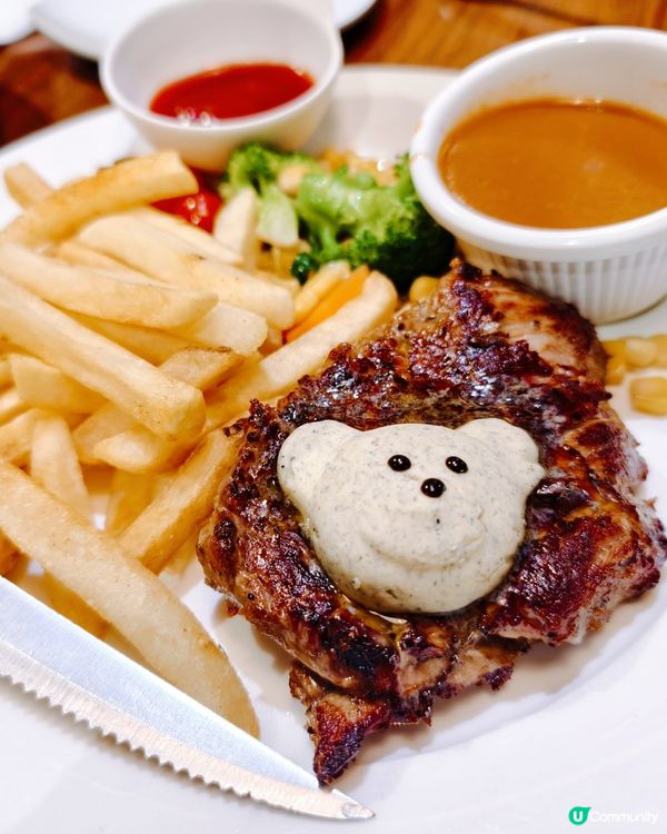 熊仔陪食西餐！🐻🍽️✨