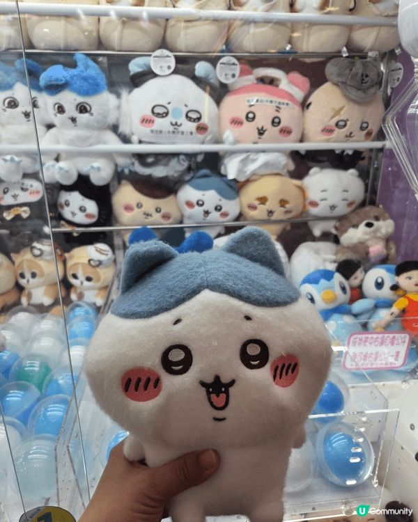 幸運地每次去夾公仔都夾到新款Chiikawa，小朋友都好鐘意...