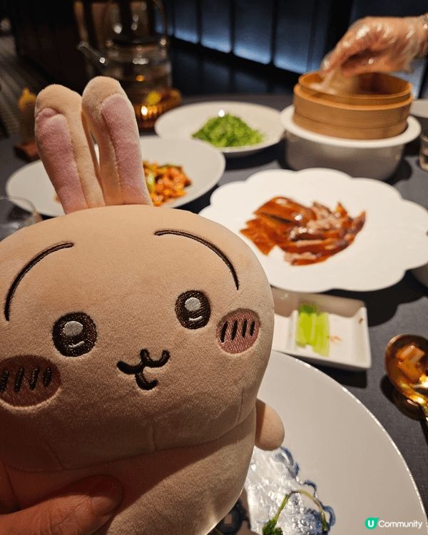 同兔哥去食晚餐片皮鴨
