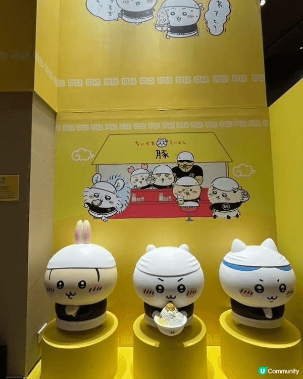 去咗朗豪坊專門店拉麵嗰度有好多位可以打卡仲有我最鍾意嘅小八貓...