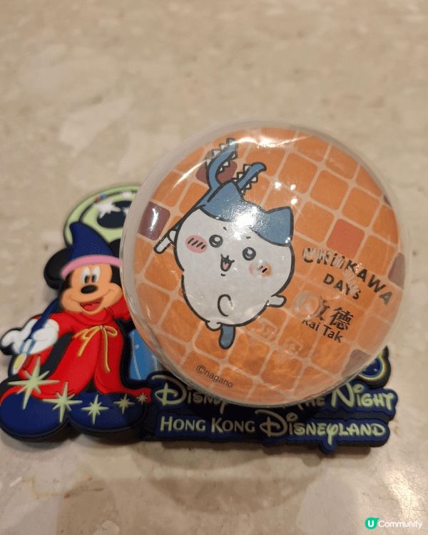 Chiikawa和小八和Usagi很可愛又得意。和廸士尼朋友...