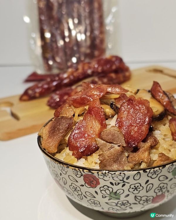 #臘腸冬菇瘦肉有味飯 #恆香臘腸