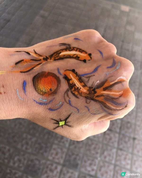 醒獅桃花，新年畫出好意頭！🧧🎨