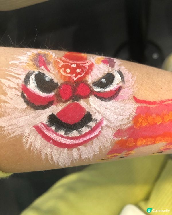 醒獅桃花，新年畫出好意頭！🧧🎨