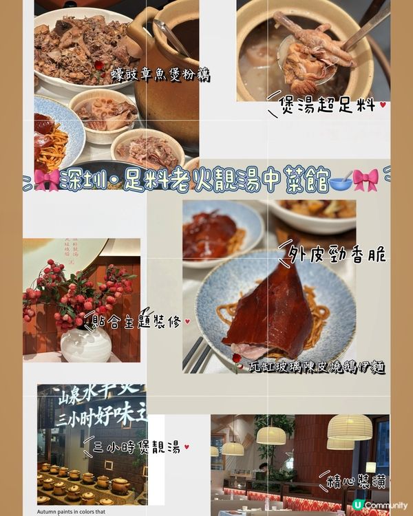 🎀深圳｡足料老火靚湯🥣🎀
