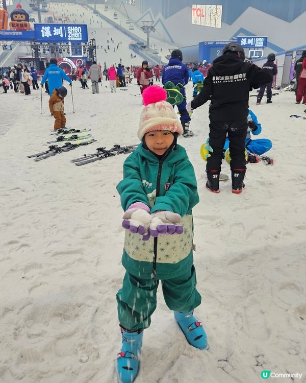 芷宸初體驗滑雪！❄️⛷️