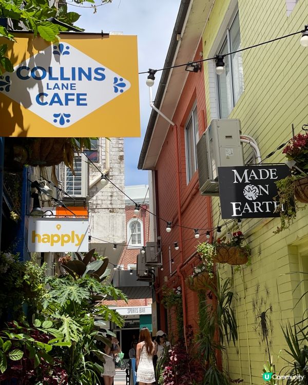 彩色小巷咖啡☕️夏日插畫感！