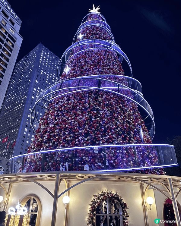 睇廣告見中環有大型的聖誕裝飾，所以特地過去睇吓，周圍都好多人...