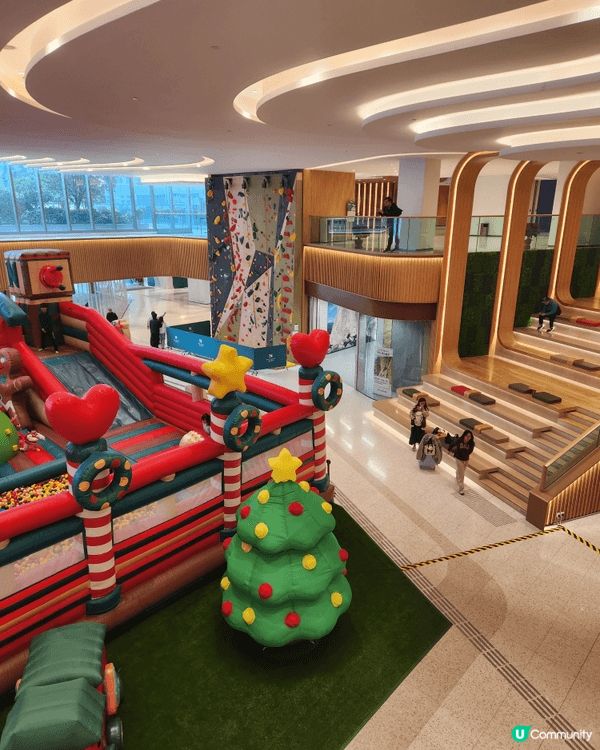 【元朗親子放電首選！朗壹廣場「彈彈跳聖誕列車」吹氣樂園登場🎄...