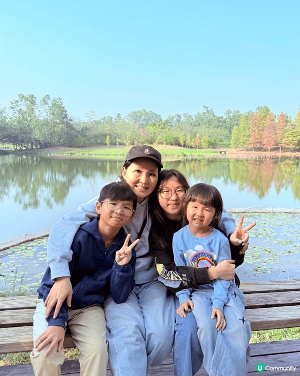 聖誕節帶住三個小朋友去香港濕地公園