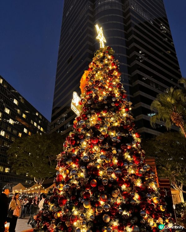 去了中港城的車尾箱市集，燈熄和聖誕樹好有氣氛，成個氣氛好溫暖...