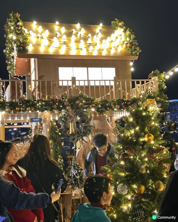 聖誕節正日，去了西九龍影靚靚聖誕樹，當日很大風，人山人海，但...