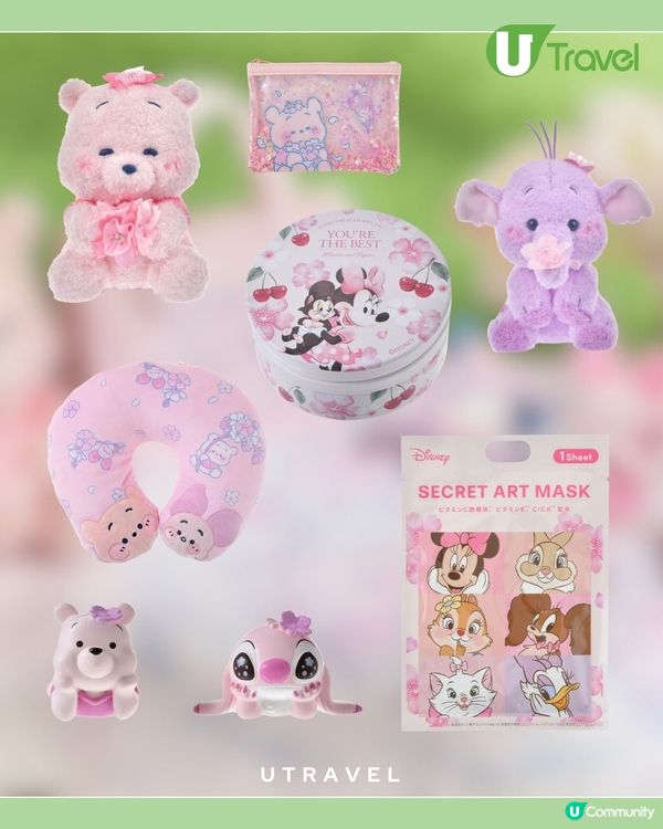 日本迪士尼櫻花主題系列 粉色設計超吸晴