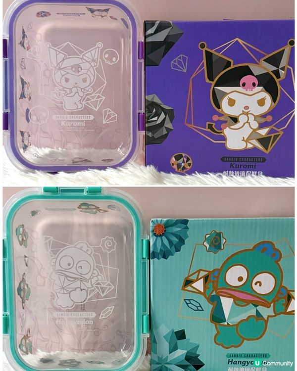 購物滿指定金額 😻免費換領💜Kuromi/🩵水怪密實玻璃盒