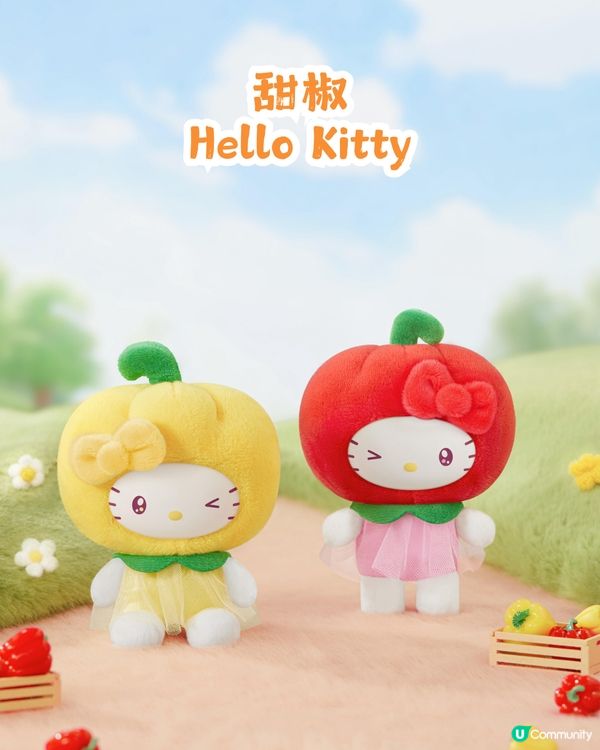 潮玩店TOPTOY新出9款Sanrio蔬果BB造型公仔🥰西蘭花、車厘子同藍莓必買!