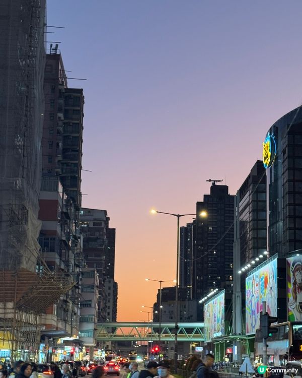 紫橙色嘅日落勁靚🥹🤍