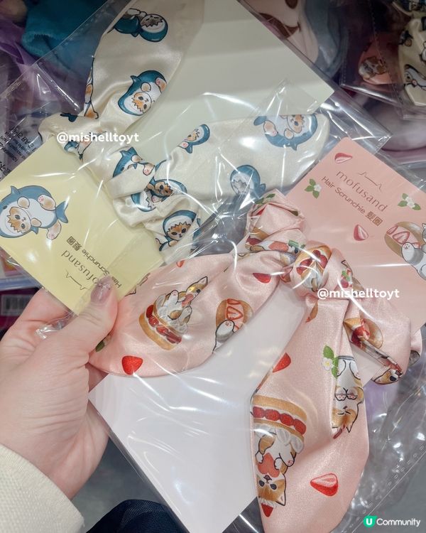 新品🆕鯊魚貓髮圈萌爆！🍓🐱實用可愛！