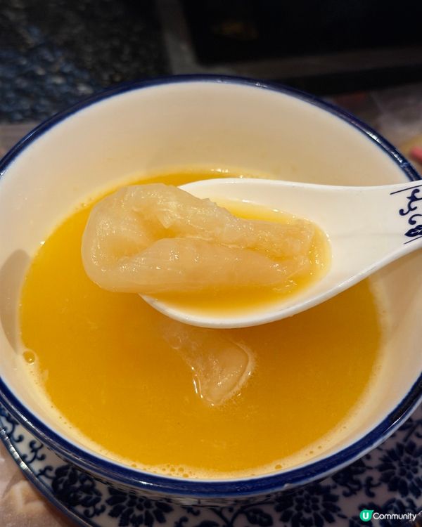 超濃郁嘅花膠雞湯底😍