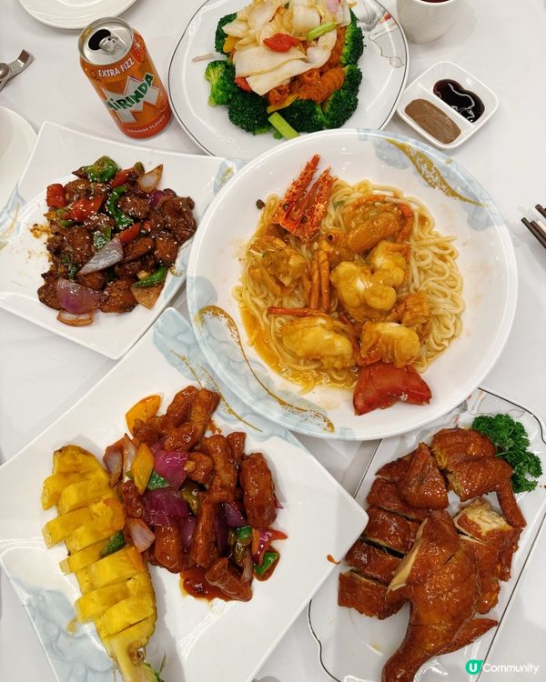 酒店中菜廳開心孖寶套餐😋