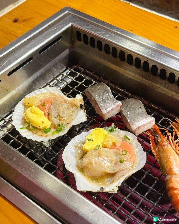 燒肉放題！海鮮和牛榴槤🤤🥢