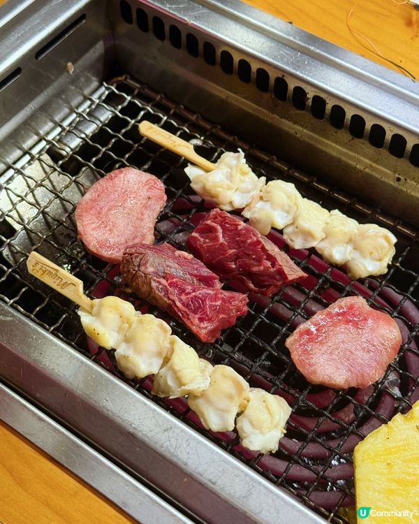 燒肉放題！海鮮和牛榴槤🤤🥢