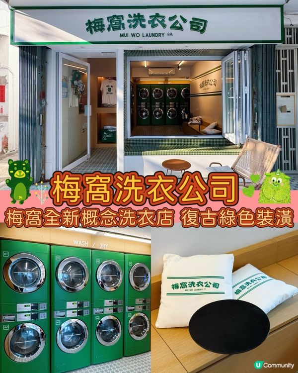 梅窩新打卡點💚復古綠色主調裝潢🤩