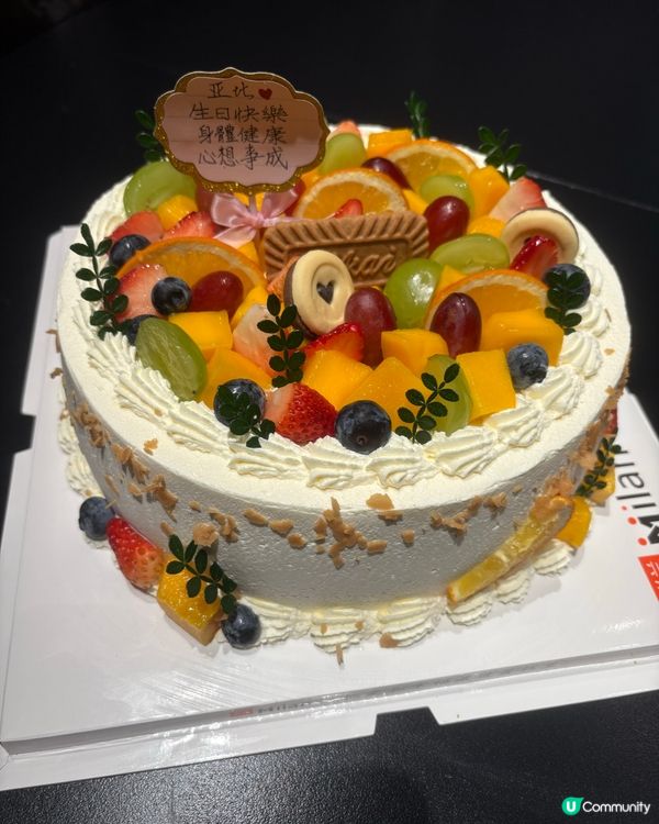 深圳訂鮮果生日蛋糕🍰奶香鬆軟超正👍🏻